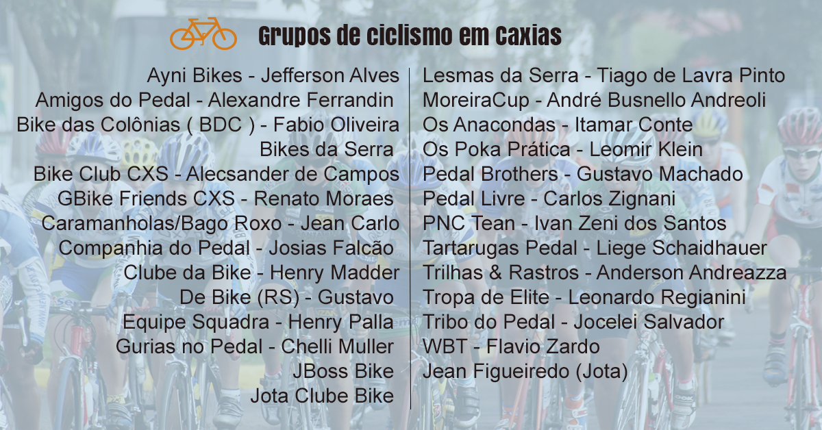 Movimento Pedala Caxias – Incentivar, Conscientizar, Conviver, Compartilhar